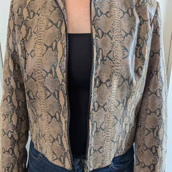 Arte Pelle Genuine Python Leather Jacket - Picture 7 of 9